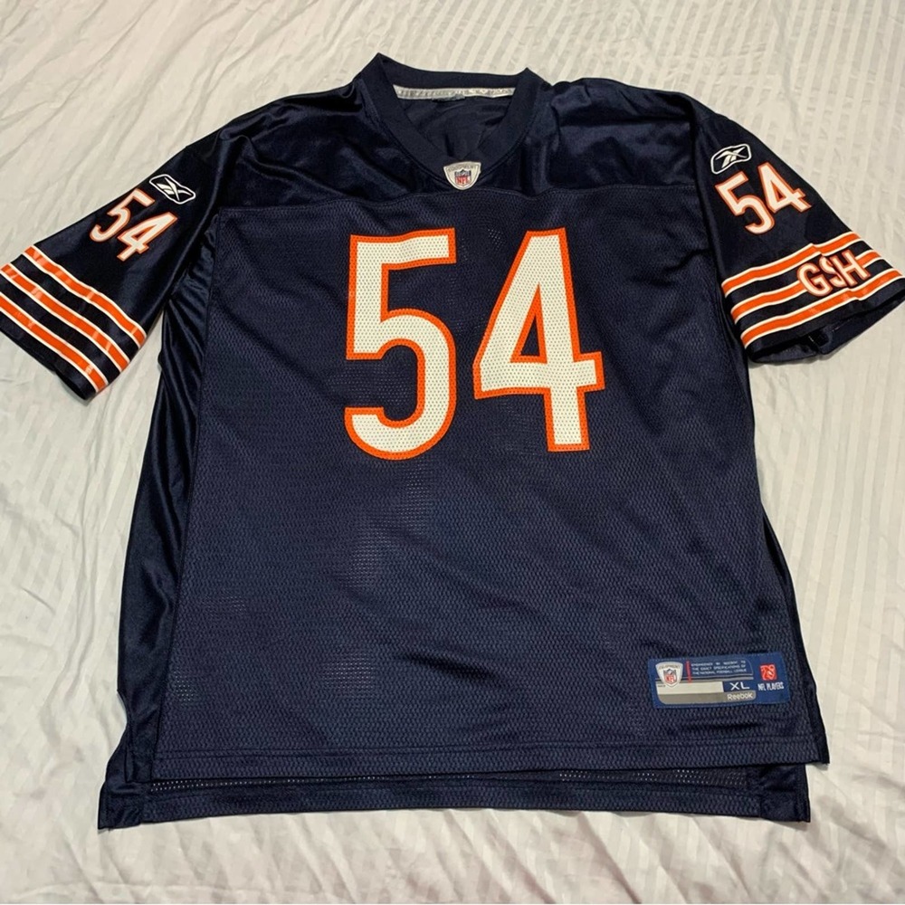 VINTAGE REEBOK BRIAN URLACHER CHICAGO BEARS JERSEY MENS XL CLEAN GREAT PIECE